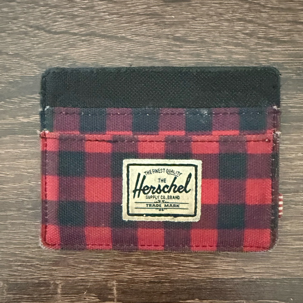 Herschel Supply Company Buffalo Plaid Key Holder Red and Black
